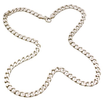 Silver 20 inch curb Chain